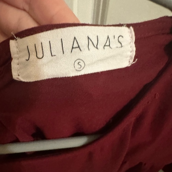 Elegant Burgundy Women’s Dress - Picture 3 of 3